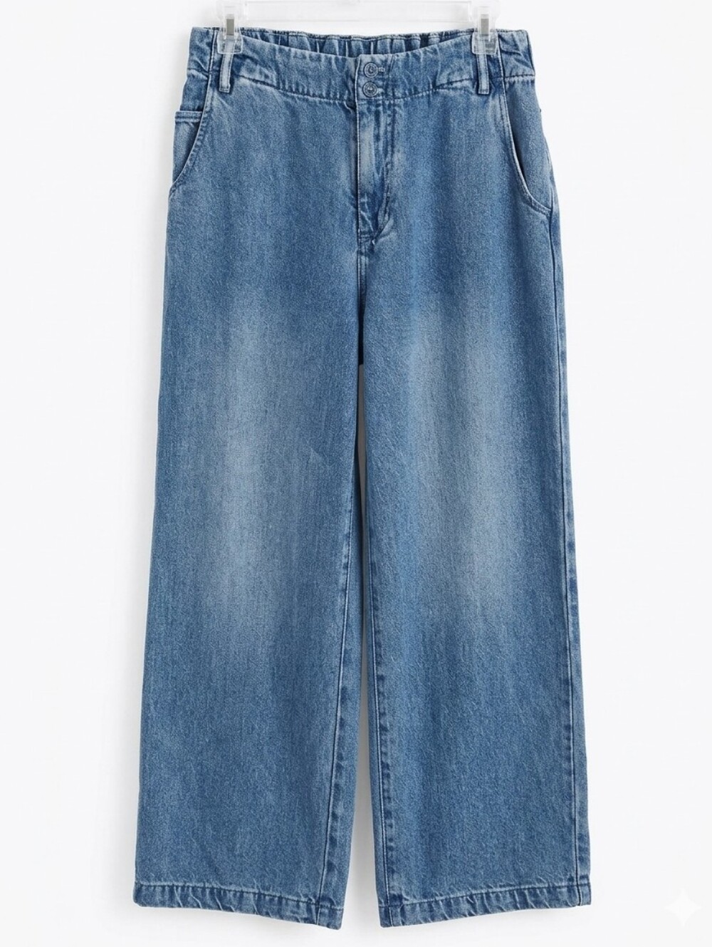 Young Fabulous & Broke YFB Wide-Leg High-Rise Paperbag Jeans LARGE
